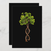 生命科学遺伝学生物学環境のDnaツリー シーズンカード (正面/裏面)