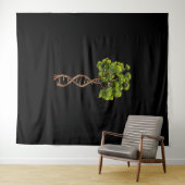 生命科学遺伝学生物学環境のDnaツリー タペストリー (インサイチュ(横))