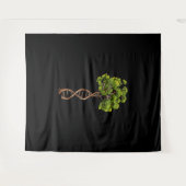 生命科学遺伝学生物学環境のDnaツリー タペストリー (正面(横))