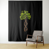 生命科学遺伝学生物学環境のDnaツリー タペストリー (インサイチュ)