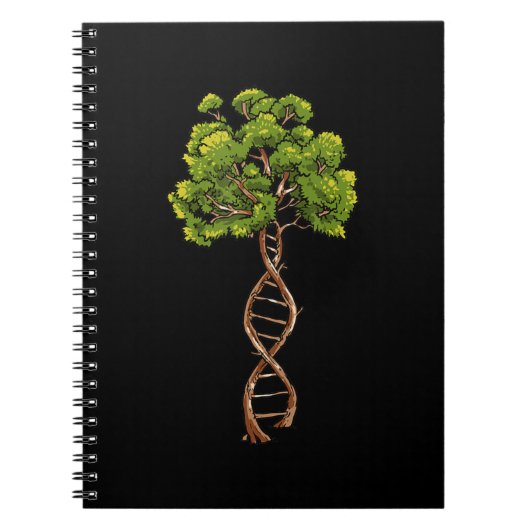 生命科学遺伝学生物学環境のDnaツリー ノートブック (正面)