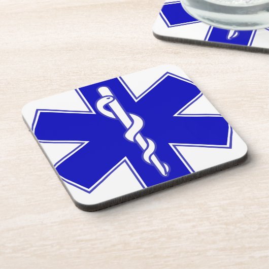 生命紋章のギフトの救急医療隊員の星 コースター (左側)