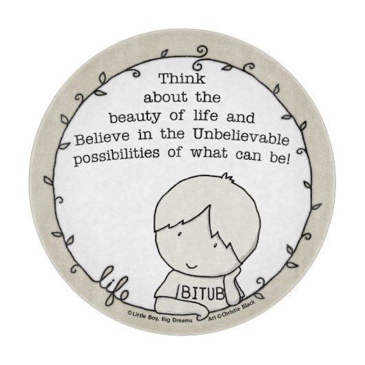 生命美しい カッティングボード (正面)