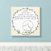 生命美しい キャンバスプリント (インサイチュ (ウッドフロア))