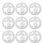 生命美しい シール (正面)