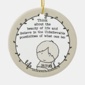 生命美しい セラミックオーナメント (正面)