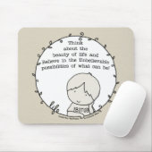 生命美しい マウスパッド (マウス)