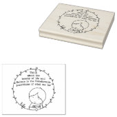 生命美しい ラバースタンプ (押印)