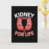 生命腎臓献金のための腎臓の仲間 カード (黄色い花)