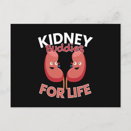 生命腎臓献金のための腎臓の仲間 ポストカード (正面)