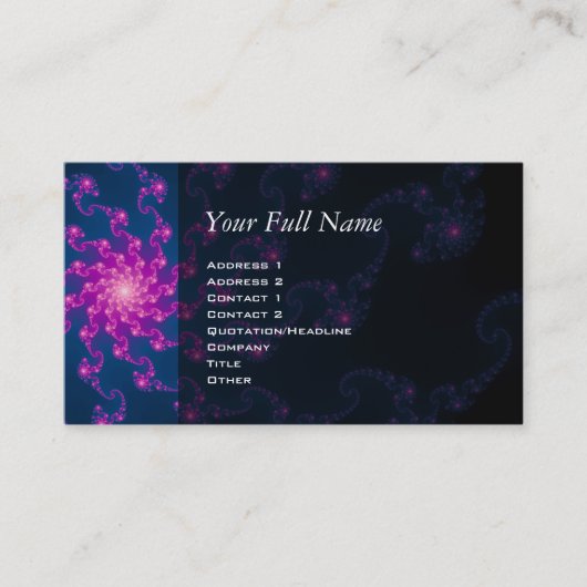 生命花のフラクタルの芸術 名刺 (正面)