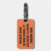 生命荷物のラベルのための山猫 ラゲッジタグ (裏面縦)