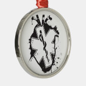 生命解剖ハートの星 メタルオーナメント (右)