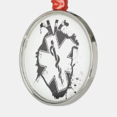 生命解剖ハートの星 メタルオーナメント (左)