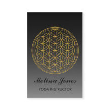 生命記号のヨガのBussinesカードの花