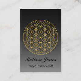 生命記号のヨガのBussinesカードの花 名刺