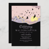 生命記念物の招待状のお祝い 招待状 (正面/裏面)