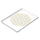 生命金ゴールドラインの花 ノートブック (左側)