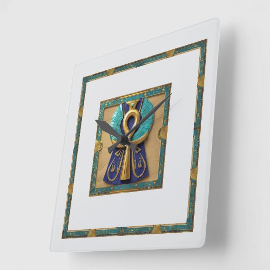 生命鍵 スクエア壁時計 (傾斜)