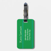 生命青及び緑のカスタマイズ可能寄付して下さい ラゲッジタグ (裏面縦)