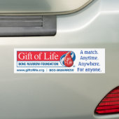 生命骨髄の基礎バンパーステッカーのギフト バンパーステッカー (車上)