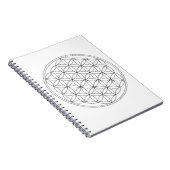 生命黒ラインの花 ノートブック (右側)