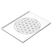 生命黒ラインの花 ノートブック (左側)