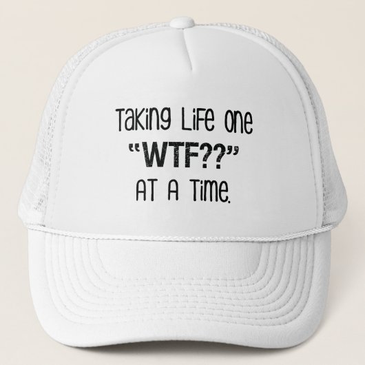 生命1 "WTF取りますか。か"。を 一度におもしろい キャップ (正面)
