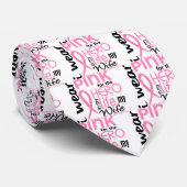 生命2妻の乳癌の英雄のためのピンク ネクタイ (ロール)
