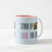 生命2018マグを擁護して下さい ツートーンマグカップ (正面右)