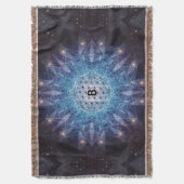 生命/パーソナライズで精神的なギフトの花 スローブランケット (正面縦)