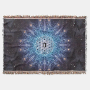 生命/パーソナライズで精神的なギフトの花 スローブランケット