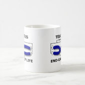 生命(生物学のユーモア)のTelomeresの終り帽子 コーヒーマグカップ (中央)
