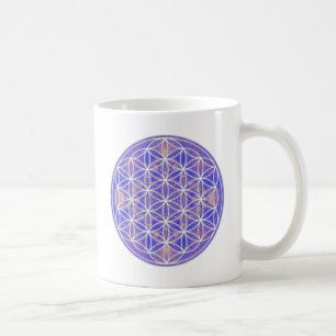 生命(色3)の花 コーヒーマグカップ