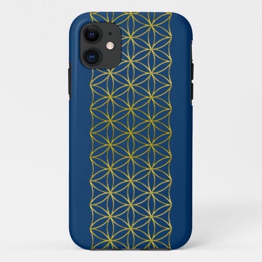 生命/Blume des Lebensの花-金ゴールドを縁どって下さい Case-Mate iPhoneケース (裏面)