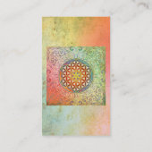 生命/Blume des Lebensの花- Iを飾って下さい 名刺 (裏面)