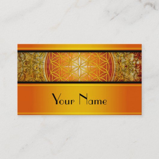 生命/Blume des Lebens -オーナメントの花III 名刺 (正面)