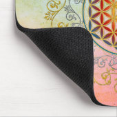 生命/Blume des Lebens -オーナメントの花IV BG マウスパッド (コーナー)