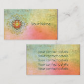 生命/Blume des Lebens -オーナメントの花IV BG 名刺 (正面/裏面)