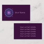 生命/Blume des Lebens -曼荼羅Iの花 名刺 (正面/裏面)