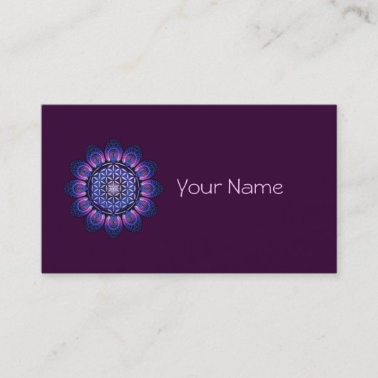 生命/Blume des Lebens -曼荼羅IIの花 名刺 (正面)