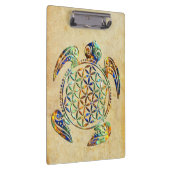 生命/Blume des Lebens -着色されるカメの花 クリップボード (右)