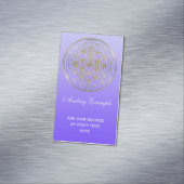 生命/Blume des Lebens -銀製の金ゴールドの花 マグネット名刺 (インサイチュ)