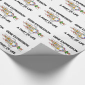 生命(DNAの写し)の一部分遺伝子発現 ラッピングペーパー (角)