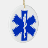 生命/EMT記号の星 セラミックオーナメント (右)