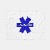 生命(EMT)の星 フリースブランケット (正面(横))