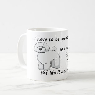 生命Bichon Friseは値します コーヒーマグカップ