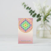 生命Blume des Lebensのロマンチックな色の花 名刺 (スタンド正面)