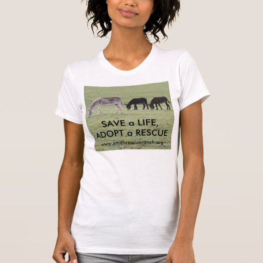 生命Burro~SAVEは、救助を採用します Tシャツ (正面)
