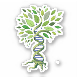 生命DNA遺伝生物学環境 シール